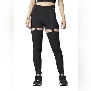 adidas Two-in-One Tights 3X Shorts Always Original Womens Originals Black Rib